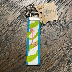 Initial L Keychain/Luggage Tag
